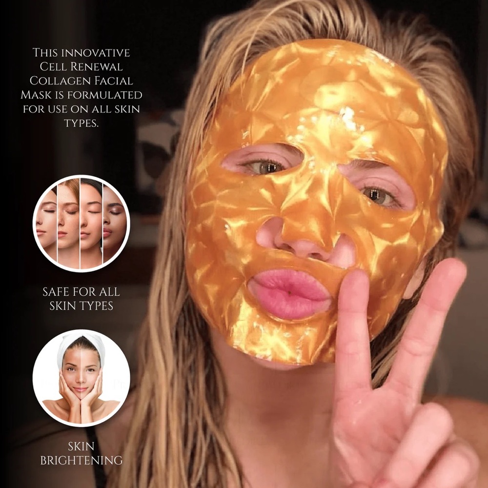 Golden Collagen Cell Renewal Facial Single ONE Mask $300 MSRP - Picture 7 of 8